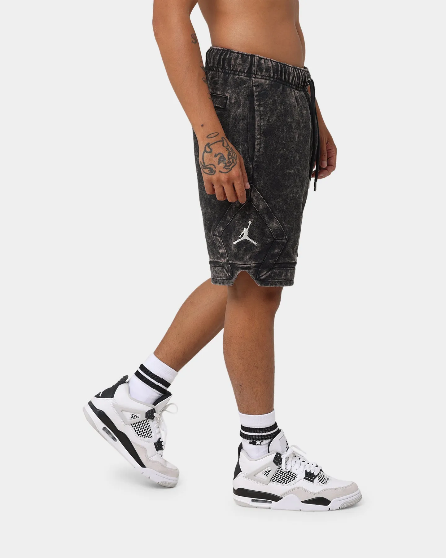 Jordan Essential Statement Washed Fleece Shorts Black/Sail