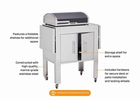 Kenyon C70429CF Signature Grill   Stand Electric Barbeque Grills,electric outdoor grill