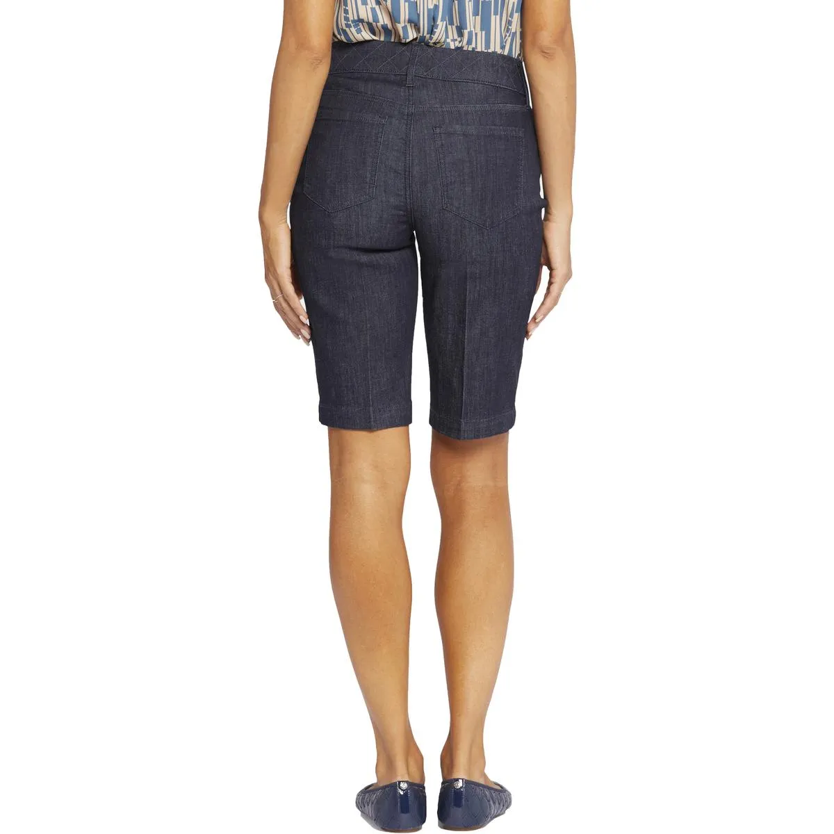 Kerri Womens Tummy Slimming Denim Denim Shorts