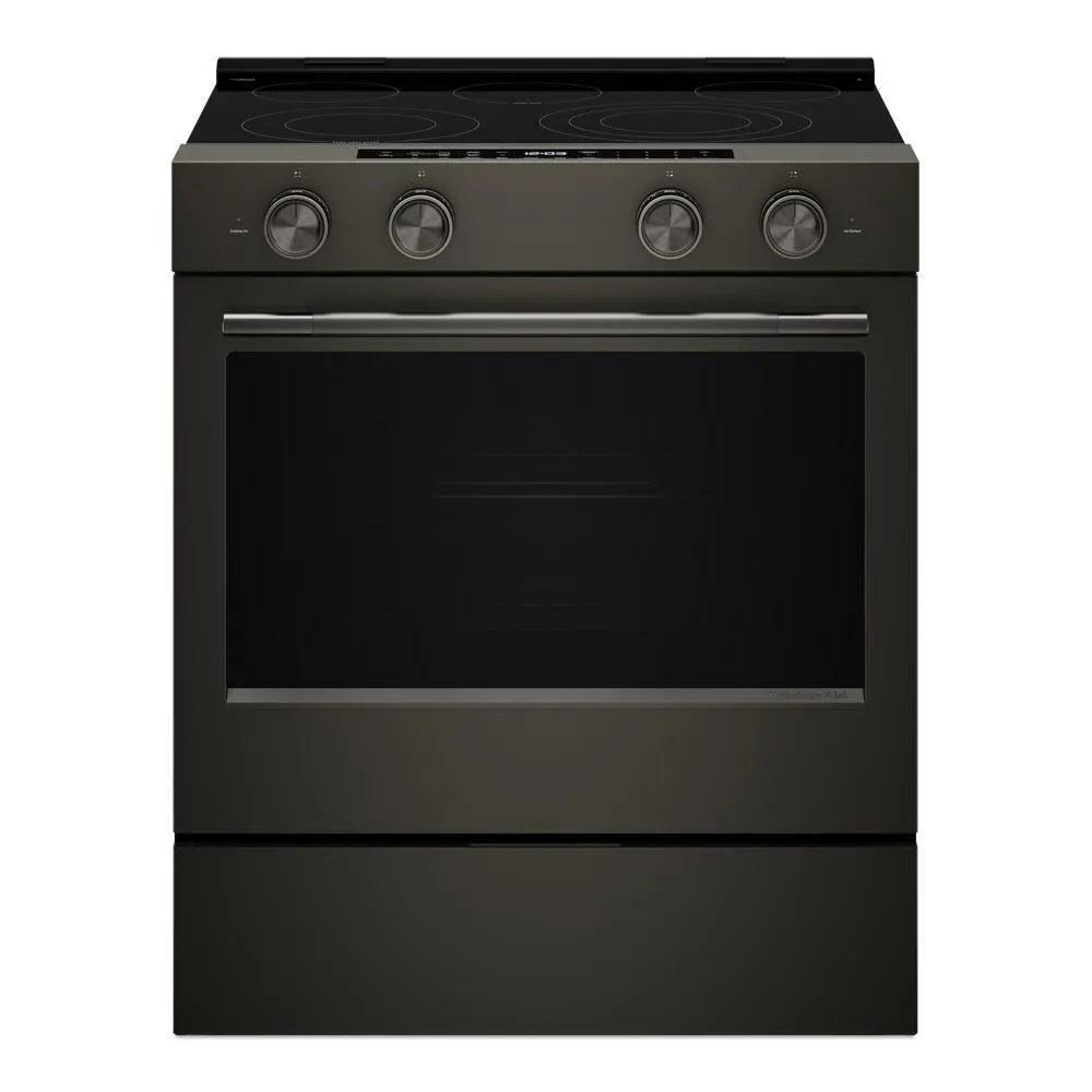 Kitchenaid KSES530SBE 5.3 Cu. Ft. Smart Slide-In Electric Range With Two Even-Heat&#8482; Hyper Elements And Convection Cooking Modes Freestanding Ranges freestanding dual fuel range 30 inch