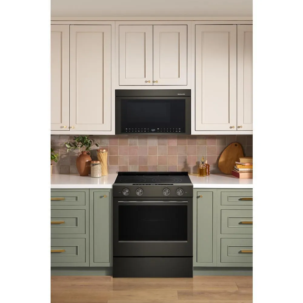 Kitchenaid KSES530SBE 5.3 Cu. Ft. Smart Slide-In Electric Range With Two Even-Heat&#8482; Hyper Elements And Convection Cooking Modes