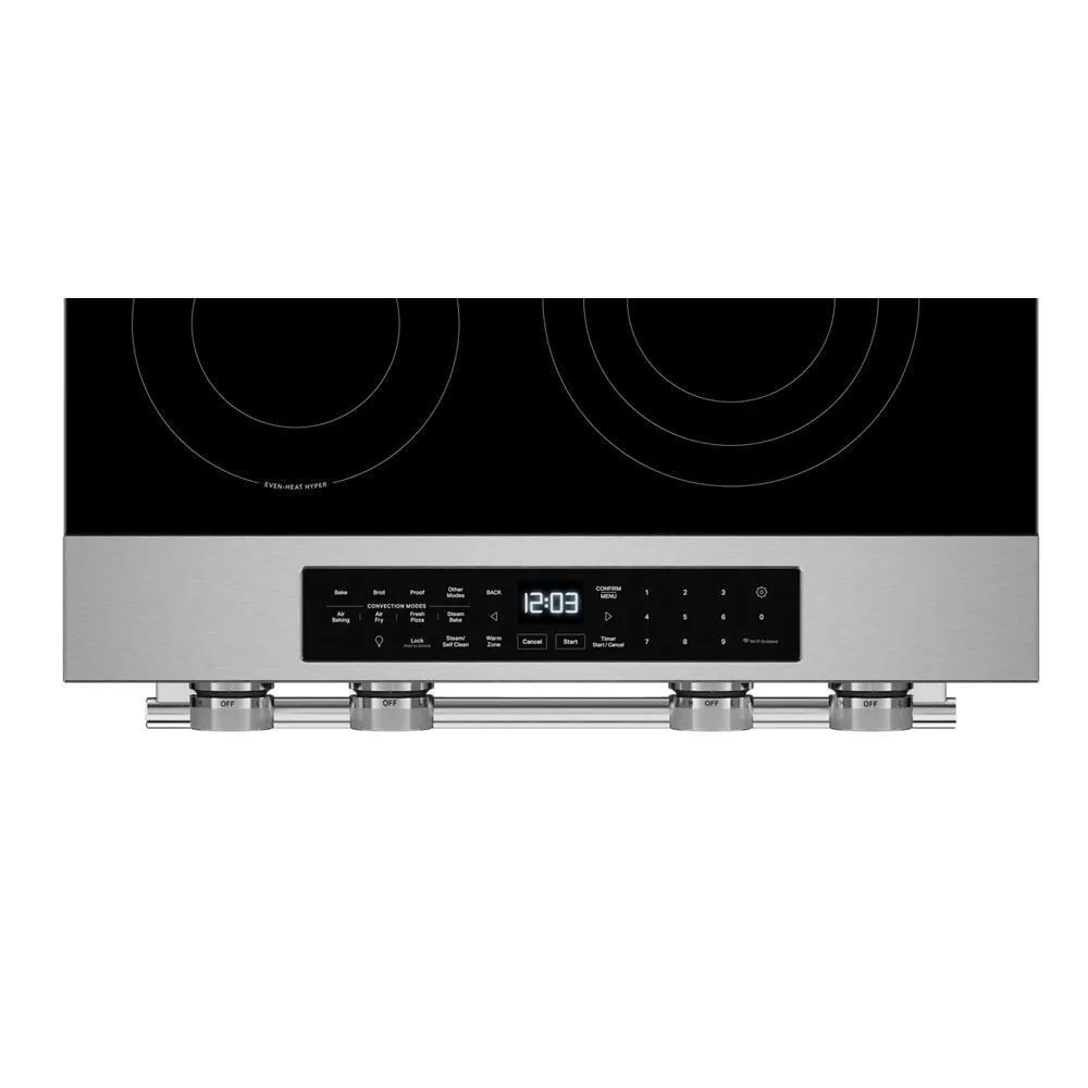 Kitchenaid KSES530SPS 5.3 Cu. Ft. Smart Slide-In Electric Range With Two Even-Heat&#8482; Hyper Elements And Convection Cooking Modes