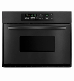 Kitchenaid KEBC147VBL Kitchenaid 24-Inch Convection Single Wall Oven, Architect Series Ii Handle - Black Wall Ovens convection wall oven with steam assist