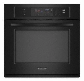 Kitchenaid KEBK101SBL Single Oven 30" Width 4.3 Cu. Ft. Capacity Thermal Oven With Two-Element Balanced Baking And Roasting Architect Series Ii Wall Ovens convection wall oven with steam assist