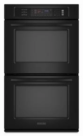 Kitchenaid KEBS207SBL Double Oven 30" Width 4.3 Cu. Ft. Capacity Even-Heat&#8482; True Convection System In Upper Oven Architect Series Ii Wall Ovens convection wall oven with steam assist