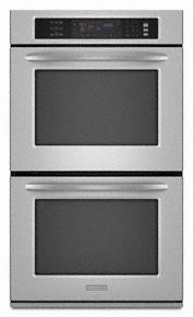 Kitchenaid KEBS207SSS Double Oven 30" Width 4.3 Cu. Ft. Capacity Even-Heat&#8482; True Convection System In Upper Oven Architect Series Ii Wall Ovens convection wall oven with steam assist