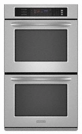Kitchenaid KEBS207SSS Double Oven 30" Width 4.3 Cu. Ft. Capacity Even-Heat&#8482; True Convection System In Upper Oven Architect Series Ii Wall Ovens convection wall oven with steam assist