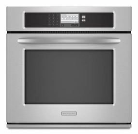Kitchenaid KEBU107SSS Stainless Steel Kitchenaid 30-Inch Steam-Assist Single Wall Oven, Architect Series Ii Wall Ovens convection wall oven with steam assist