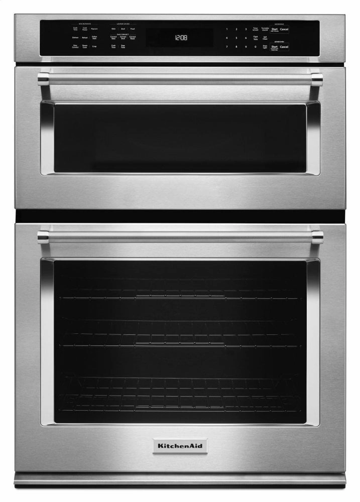 Kitchenaid KOCE500ESS 30" Combination Wall Oven With Even-Heat&#8482; True Convection (Lower Oven) - Stainless Steel Wall Ovens oven with smart temperature control