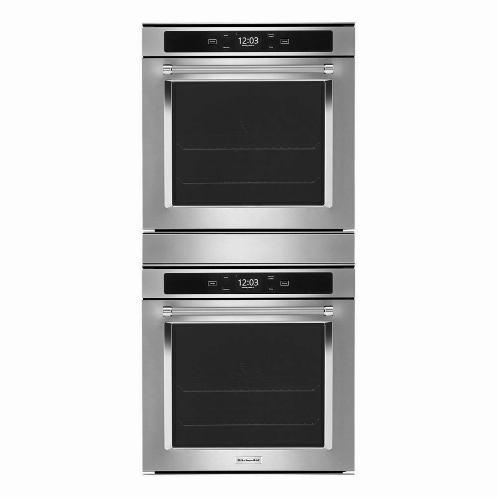 Kitchenaid KODC504PPS 24" Smart Double Wall Oven With True Convection Wall Ovens convection wall oven with steam assist