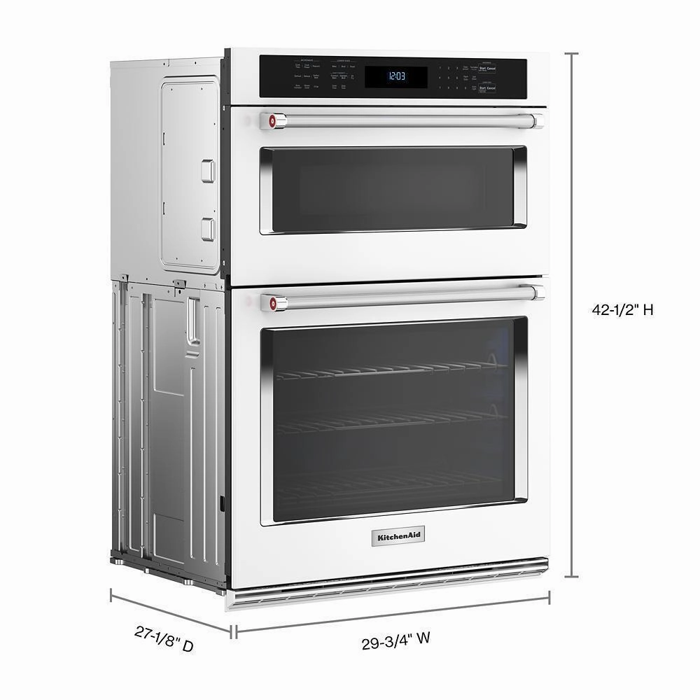Kitchenaid KOEC530PWH Kitchenaid Combination Microwave Wall Ovens With Air Fry Mode