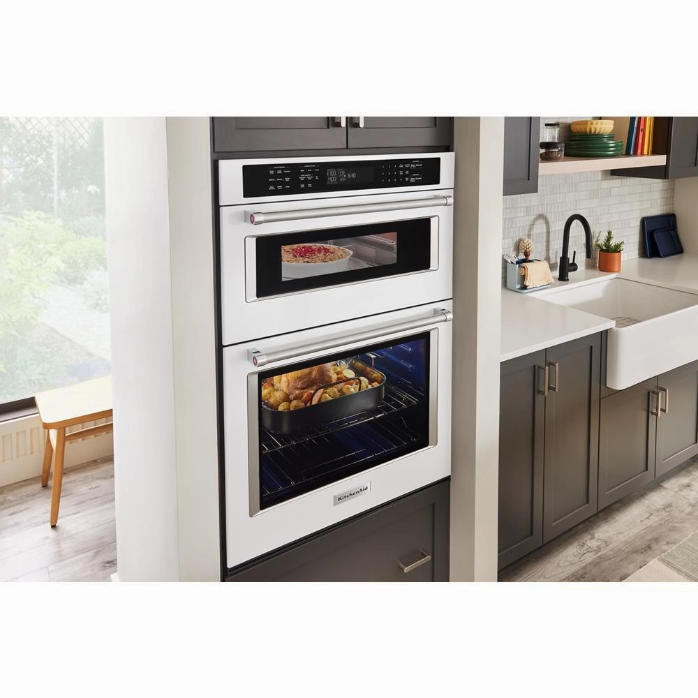 Kitchenaid KOEC530PWH Kitchenaid Combination Microwave Wall Ovens With Air Fry Mode