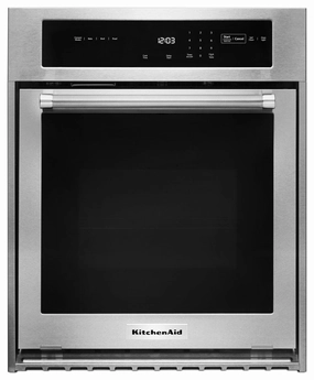 Kitchenaid KOSC504ESS 24" Single Wall Oven With True Convection - Stainless Steel Wall Ovens oven with smart temperature control