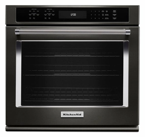 Kitchenaid KOSE500EBS 30" Single Wall Oven With Even-Heat&#8482; True Convection - Black Stainless Steel With Printshield&#8482; Finish Wall Ovens 27 inch wall oven built-in