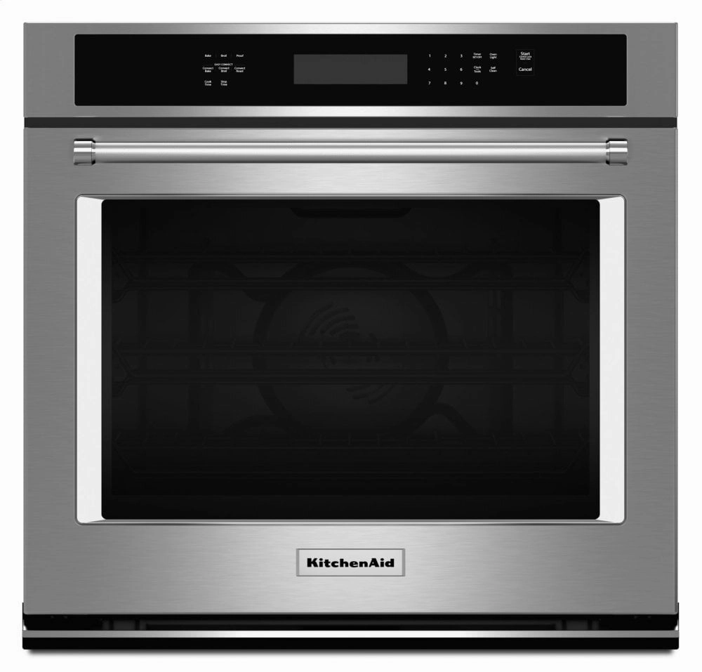 Kitchenaid KOSE507ESS 27" Single Wall Oven With Even-Heat&#8482; True Convection - Stainless Steel Wall Ovens 27 inch wall oven built-in