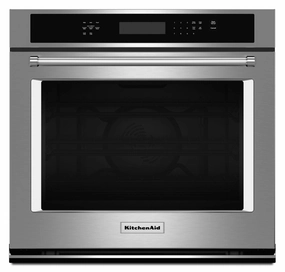Kitchenaid KOSE507ESS 27" Single Wall Oven With Even-Heat&#8482; True Convection - Stainless Steel Wall Ovens 27 inch wall oven built-in
