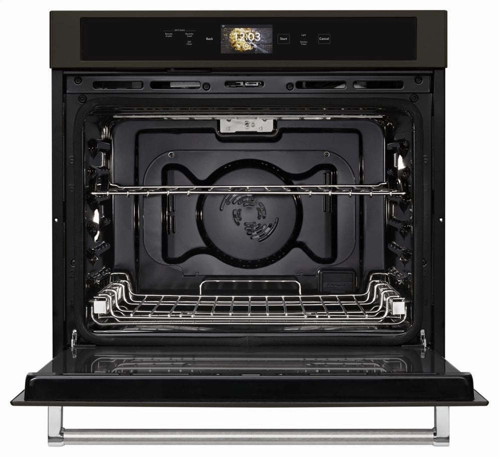 Kitchenaid KOSE900HBS Smart Oven  30" Single Oven With Powered Attachments And Printshield&#8482; Finish - Black Stainless Steel With Printshield&#8482; Finish