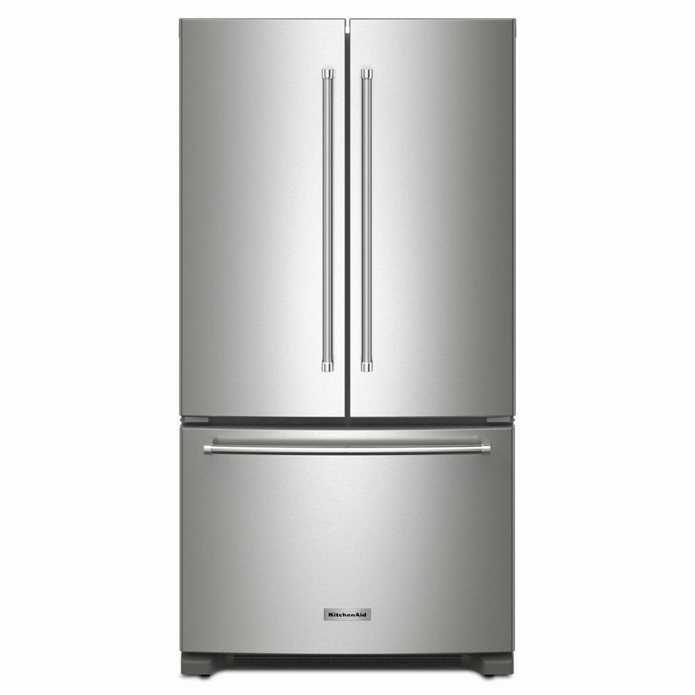 Kitchenaid KRFC136RPS 20 Cu. Ft. 36-Inch Width Counter-Depth French Door Refrigerator With Interior Dispense Freestanding Refrigerators freestanding fridge freezer combo