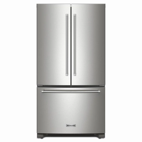 Kitchenaid KRFC136RPS 20 Cu. Ft. 36-Inch Width Counter-Depth French Door Refrigerator With Interior Dispense Freestanding Refrigerators freestanding fridge freezer combo