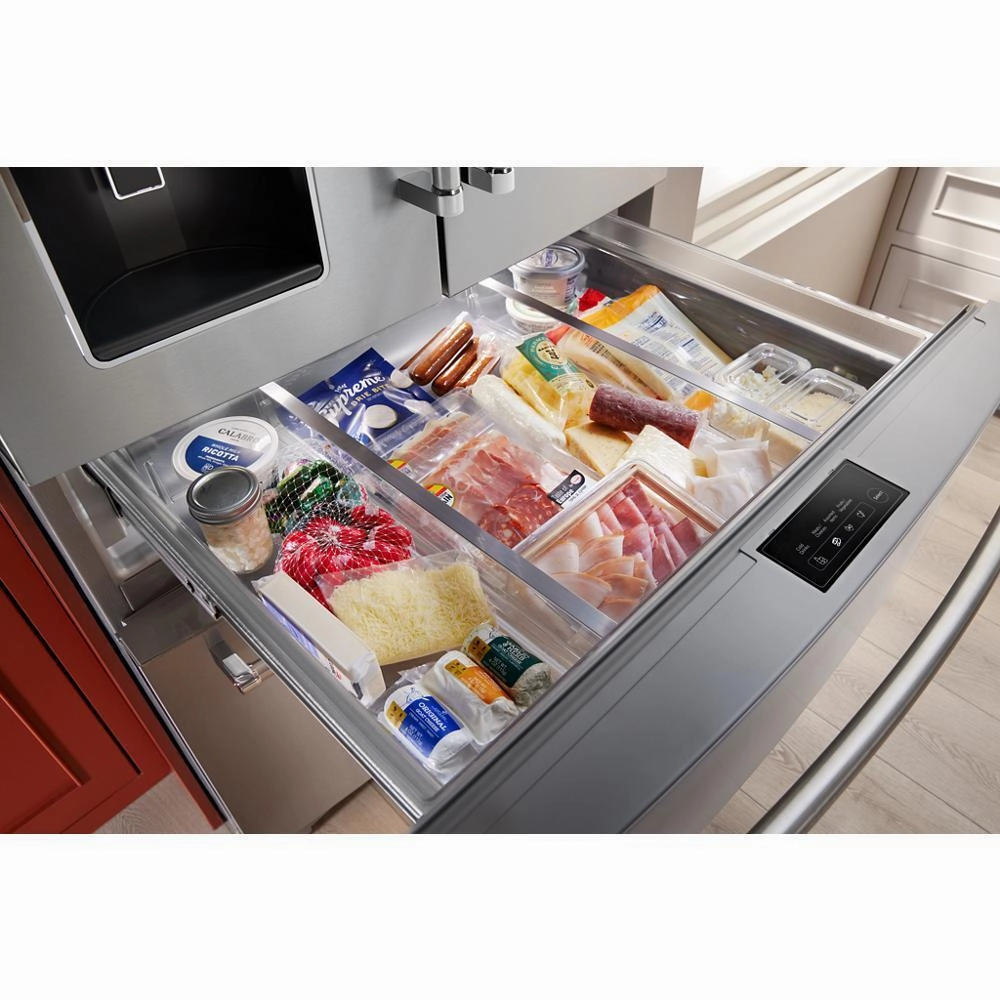 Kitchenaid KRMF536RPS 26.2 Cu. Ft. Multi-Door French Door Refrigerator With Platinum Interior