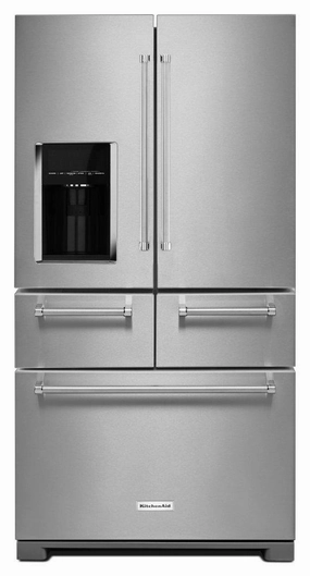 Kitchenaid KRMF606ESS 25.8 Cu. Ft. 36-Inch Multi-Door Freestanding Refrigerator - Stainless Steel Freestanding Refrigerators freestanding fridge freezer combo