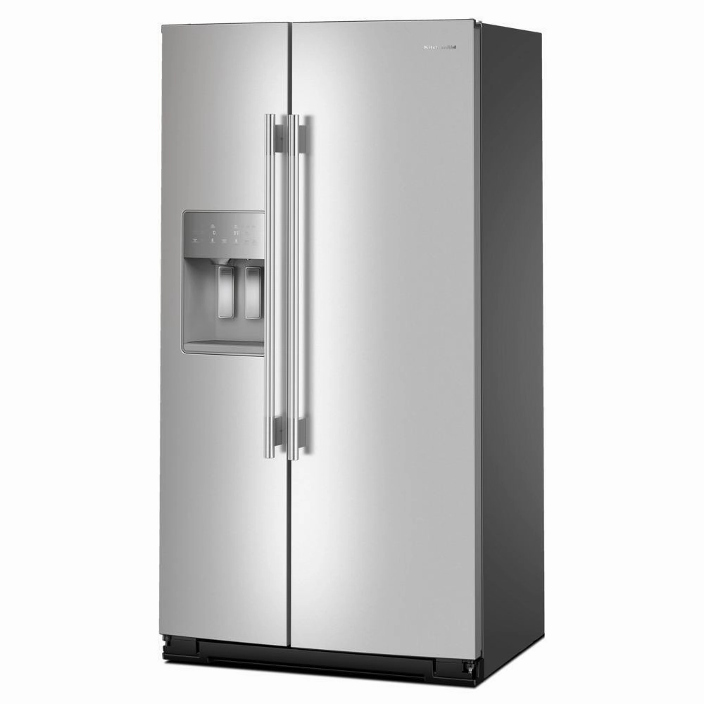 Kitchenaid KRSC536RPS 20.8 Cu. Ft. Counter-Depth Side-By-Side Refrigerator With Exterior Ice And Water Dispenser In Printshield&#8482; Finish