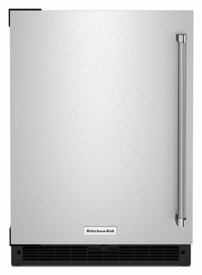 Kitchenaid KURL114KSB 24" Undercounter Refrigerator With Stainless Steel Door - Black Cabinet/Stainless Doors Undercounter Refrigerators 24 inch undercounter fridge for kitchen