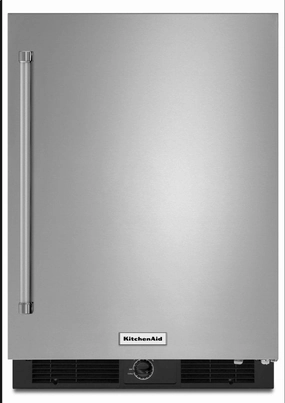 Kitchenaid KURR104ESB 24" Undercounter Refrigerator With Stainless Steel Door Undercounter Refrigerators 24 inch undercounter fridge for kitchen