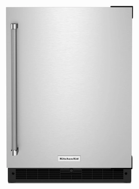Kitchenaid KURR114KSB 24" Undercounter Refrigerator With Stainless Steel Door - Black Cabinet/Stainless Doors Undercounter Refrigerators 24 inch undercounter fridge for kitchen
