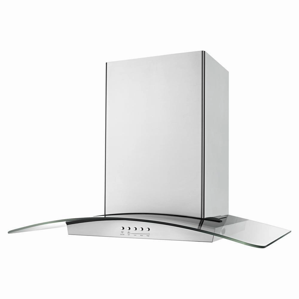 Kitchenaid WVI75UC6DS 36" Modern Glass Island Mount Range Hood