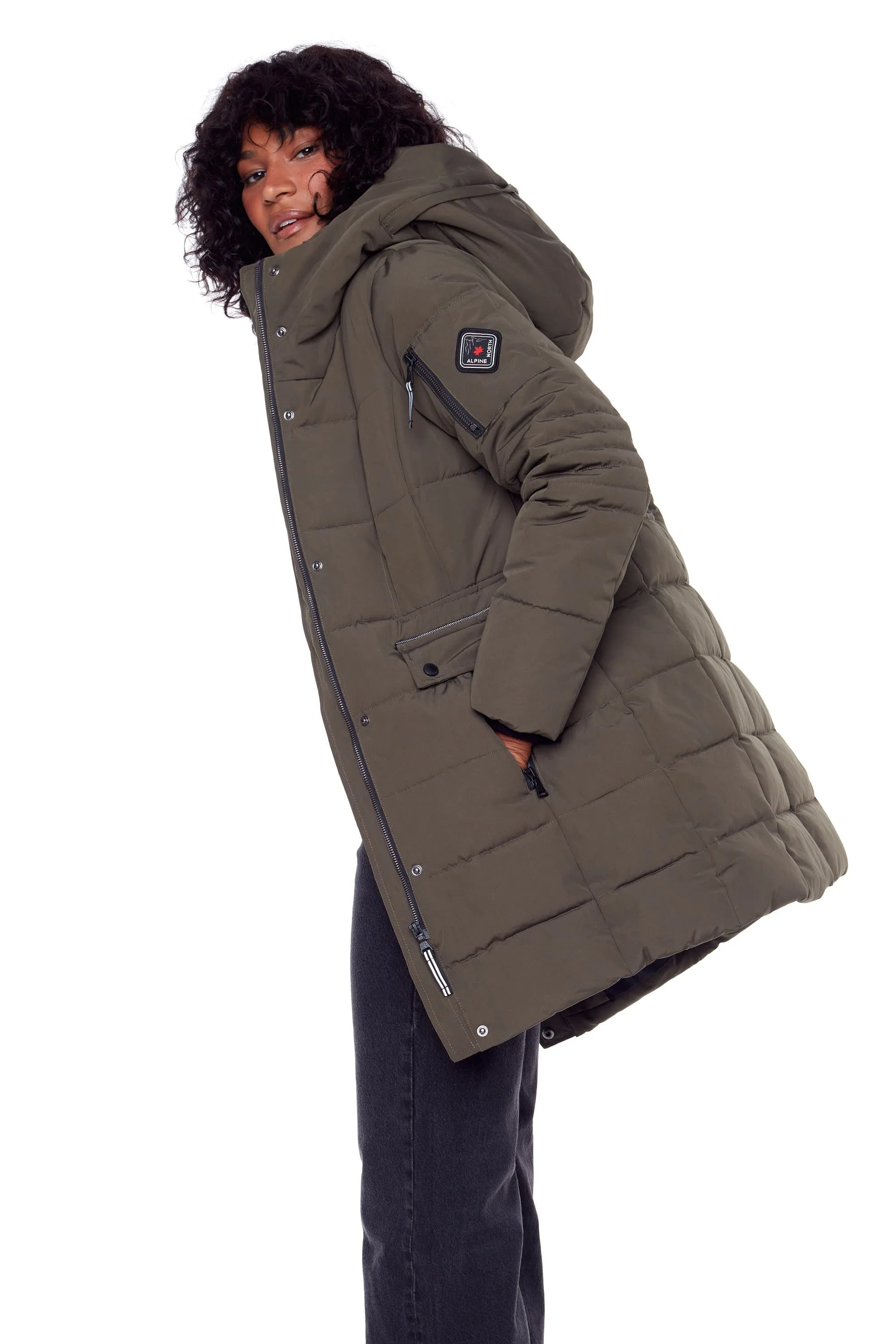 KOOTNEY | WOMEN'S VEGAN DOWN (RECYCLED) MID-LENGTH PARKA