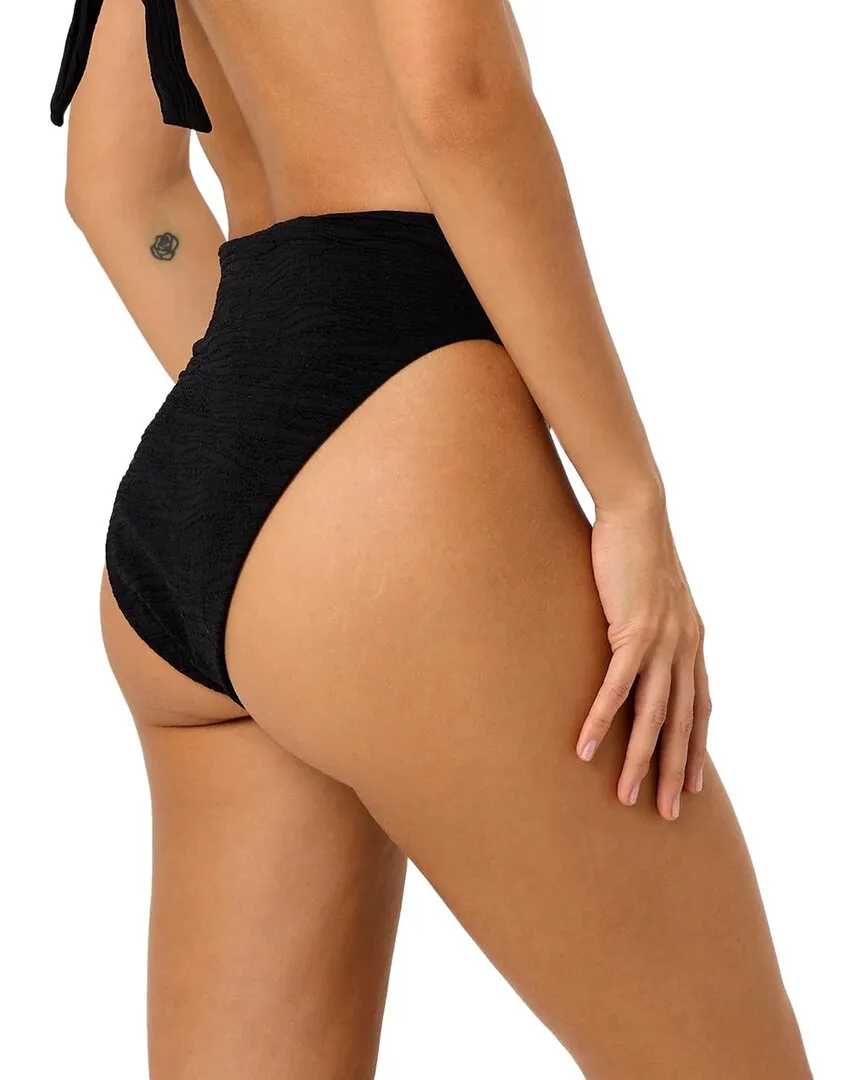 La Porte Monica High-Waisted Cheeky Bikini Bottom