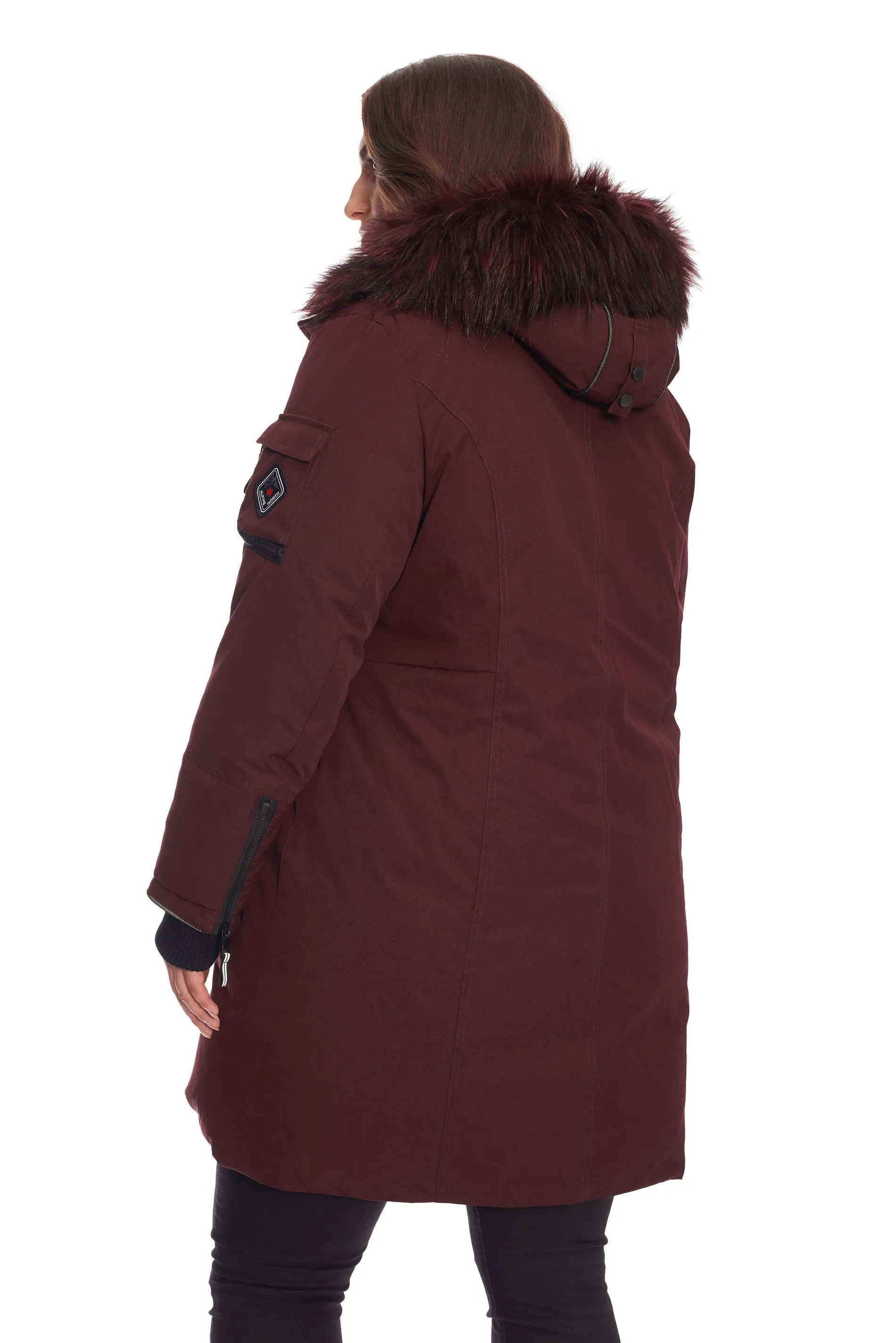 LAURENTIAN PLUS | WOMEN'S VEGAN DOWN (RECYCLED) LONG PARKA (PLUS SIZE)