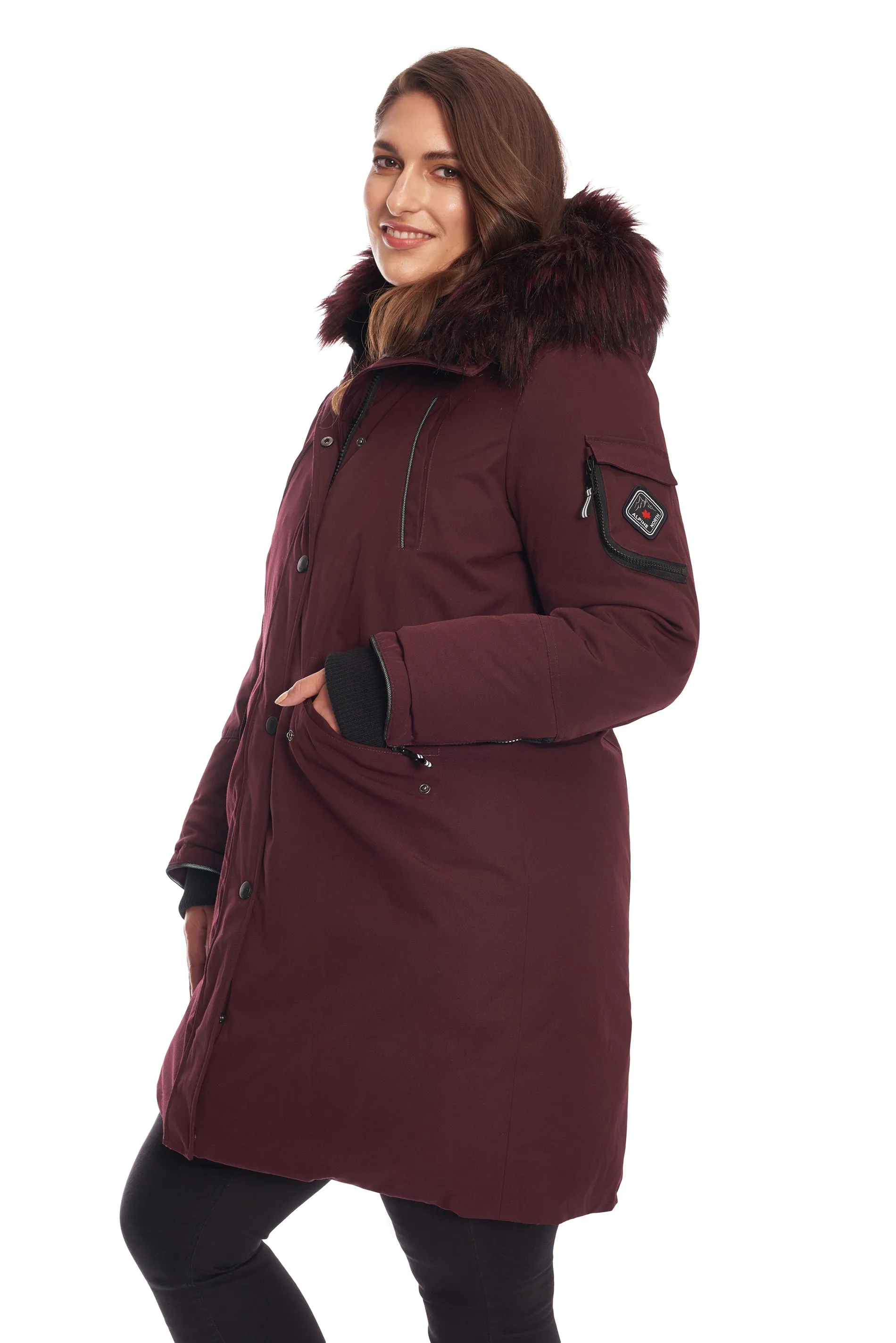 LAURENTIAN PLUS | WOMEN'S VEGAN DOWN (RECYCLED) LONG PARKA (PLUS SIZE)