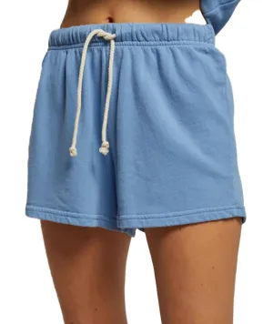 Layla French Terry Sweat Shorts In Carolina Blue