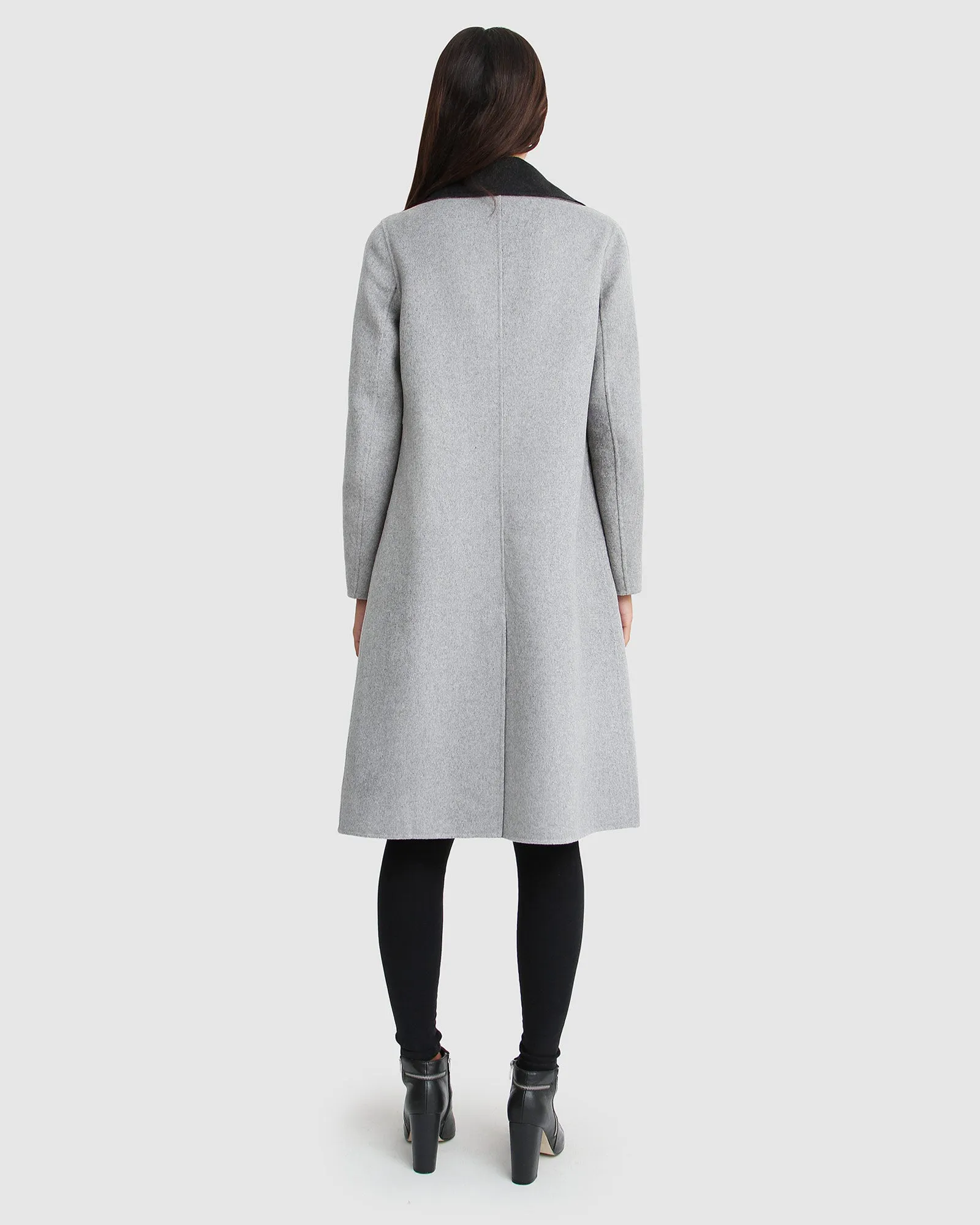 Lexington Two Tone Wool Blend Coat