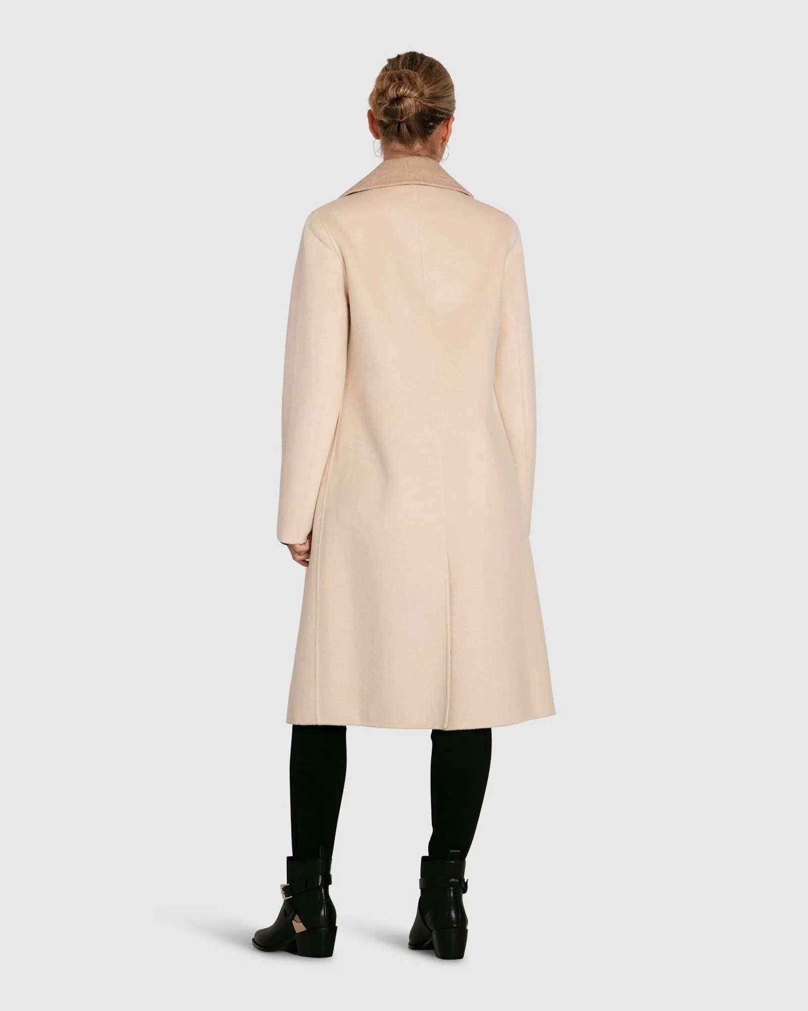Lexington Two Tone Wool Blend Coat