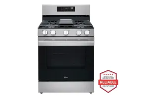 Lg LRGN6323Y 6.3 Cu. Ft. Smart Wi-Fi Enabled Probake Convection? Gas Range With Air Fry & Easyclean? Freestanding Ranges freestanding dual fuel range 30 inch
