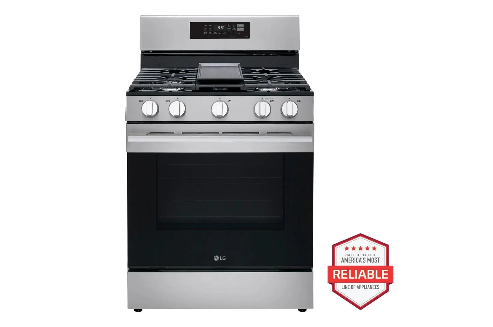 Lg LRGN6323Y 6.3 Cu. Ft. Smart Wi-Fi Enabled Probake Convection? Gas Range With Air Fry & Easyclean? Freestanding Ranges freestanding dual fuel range 30 inch