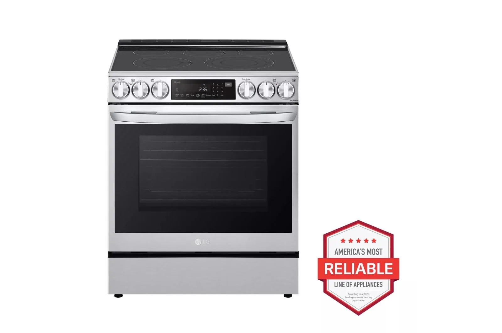Lg LSEL6335FE 6.3 Cu Ft. Smart Wi-Fi Enabled Probake Convection? Instaview? Electric Slide-In Range With Air Fry
