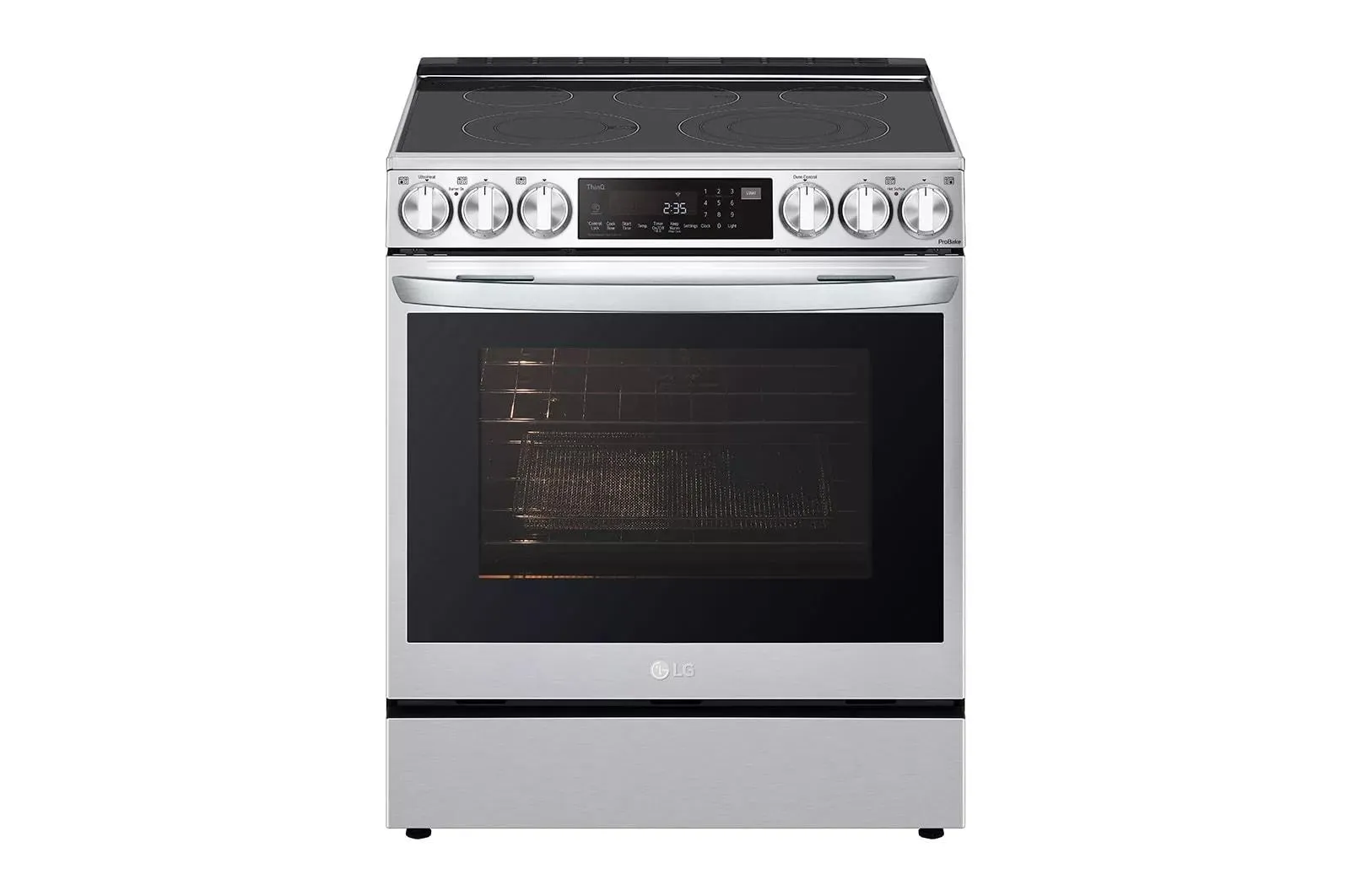Lg LSEL6335FE 6.3 Cu Ft. Smart Wi-Fi Enabled Probake Convection? Instaview? Electric Slide-In Range With Air Fry