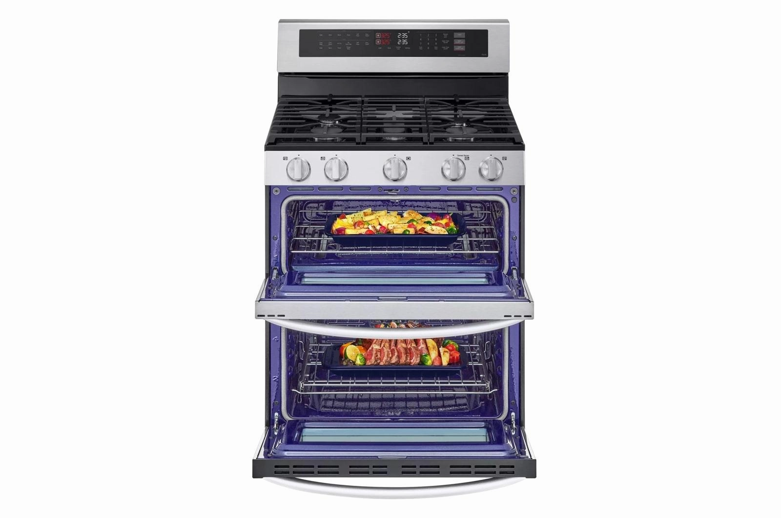 Lg LDGL6924S 6.9 Cu. Ft. Smart Gas Double Oven Freestanding Range With Probake Convection? And Air Fry