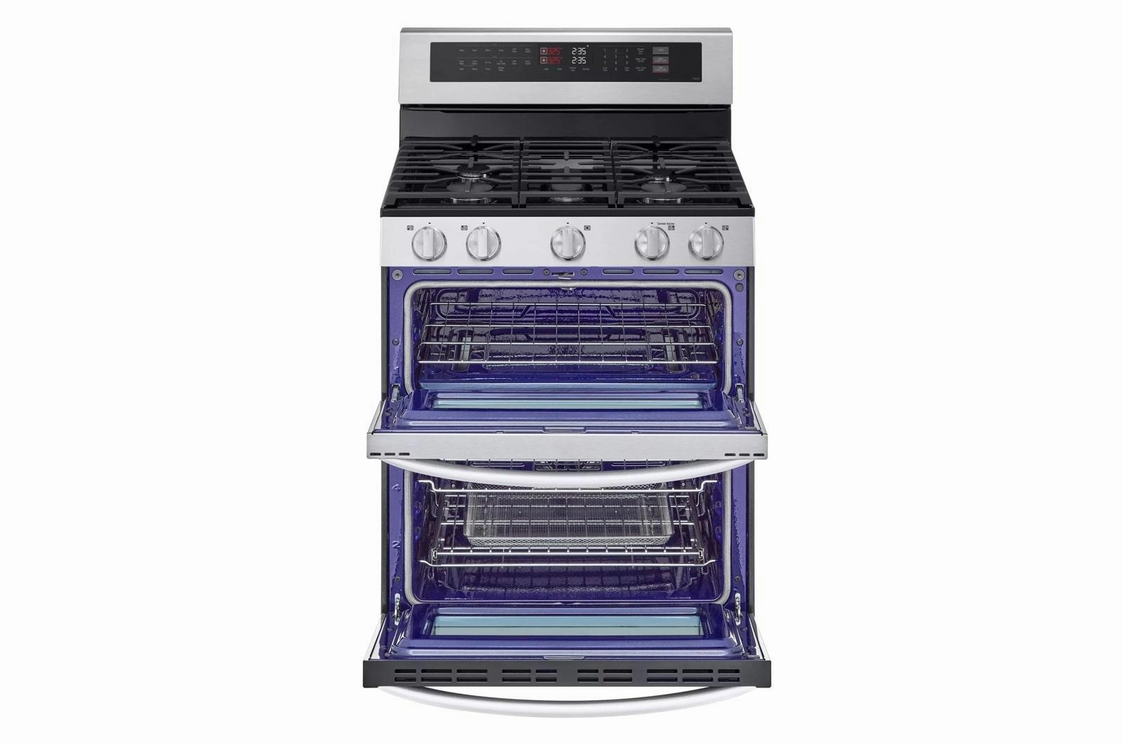 Lg LDGL6924S 6.9 Cu. Ft. Smart Gas Double Oven Freestanding Range With Probake Convection? And Air Fry
