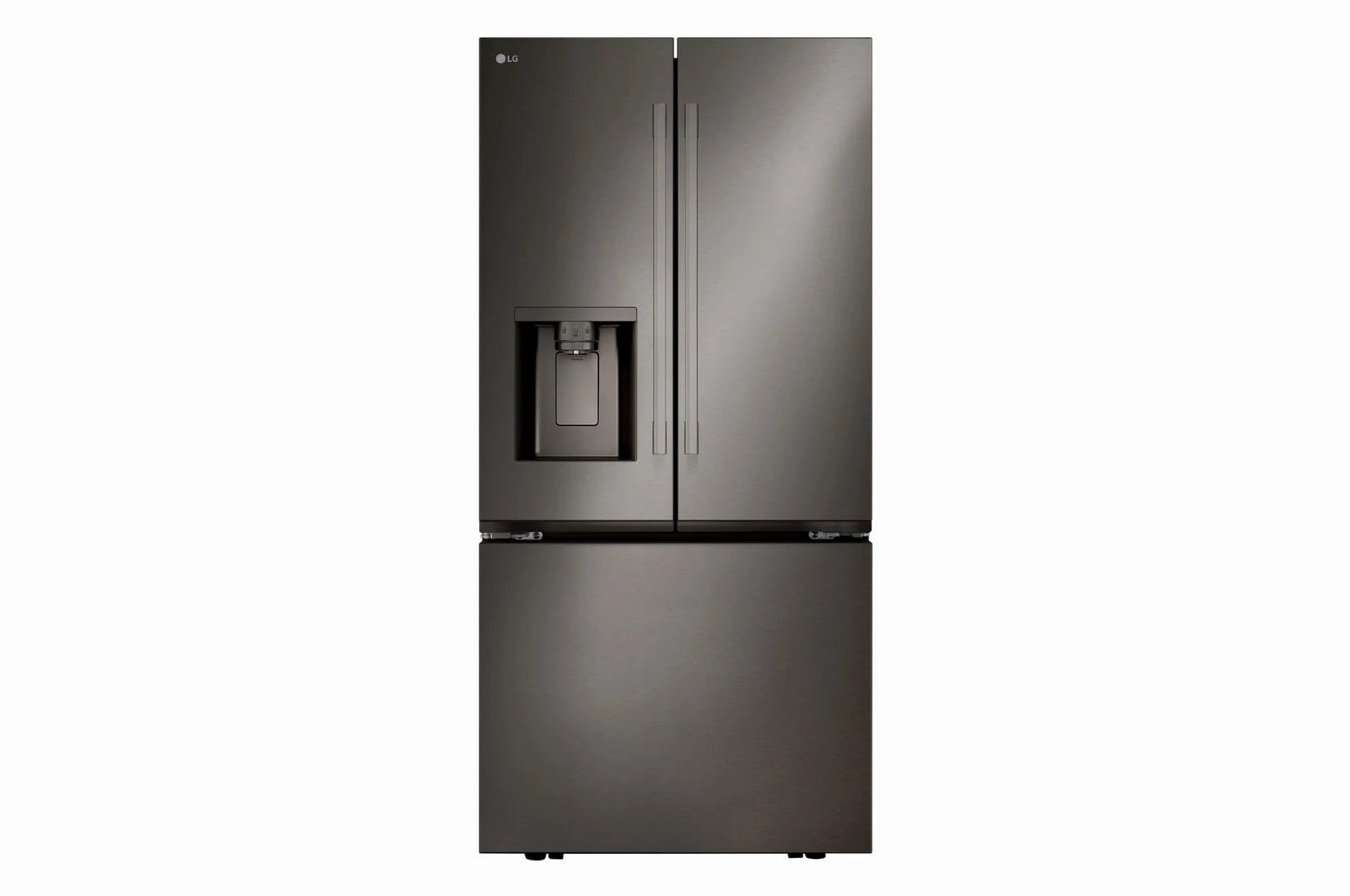 Lg LF25H6330D 25 Cu.Ft. 3-Door French Door Refrigerator With New Hybrid Handle Design And External Ice And Water Dispenser Freestanding Refrigerators freestanding fridge freezer combo