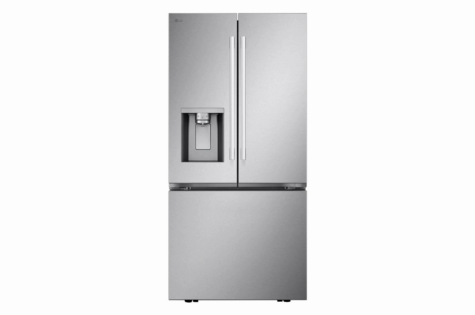 Lg LF25H6330S 25 Cu.Ft. 3-Door French Door Refrigerator With New Hybrid Handle Design And External Ice And Water Dispenser Freestanding Refrigerators freestanding fridge freezer combo