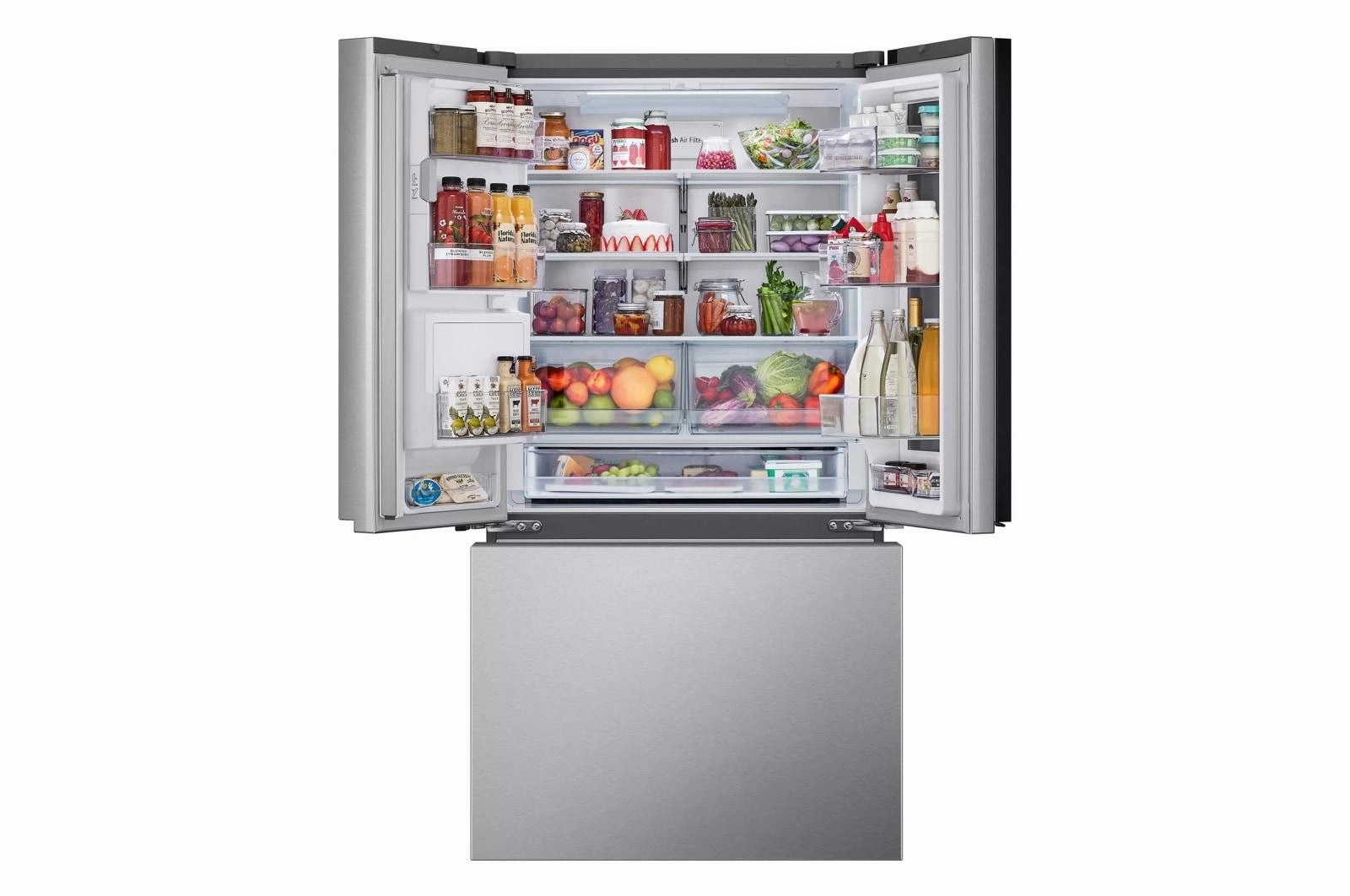Lg LF26C6360S 26 Cu. Ft. Smart Counter-Depth Max&#8482; French Door Refrigerator With Instaview? Door-In-Door?