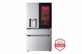 Lg LF29S8365S 29 Cu. Ft. Smart Instaview? Door-In-Door? Standard-Depth Max&#8482; 4-Door French Door Refrigerator With Mycolor&#8482; Freestanding Refrigerators freestanding fridge freezer combo
