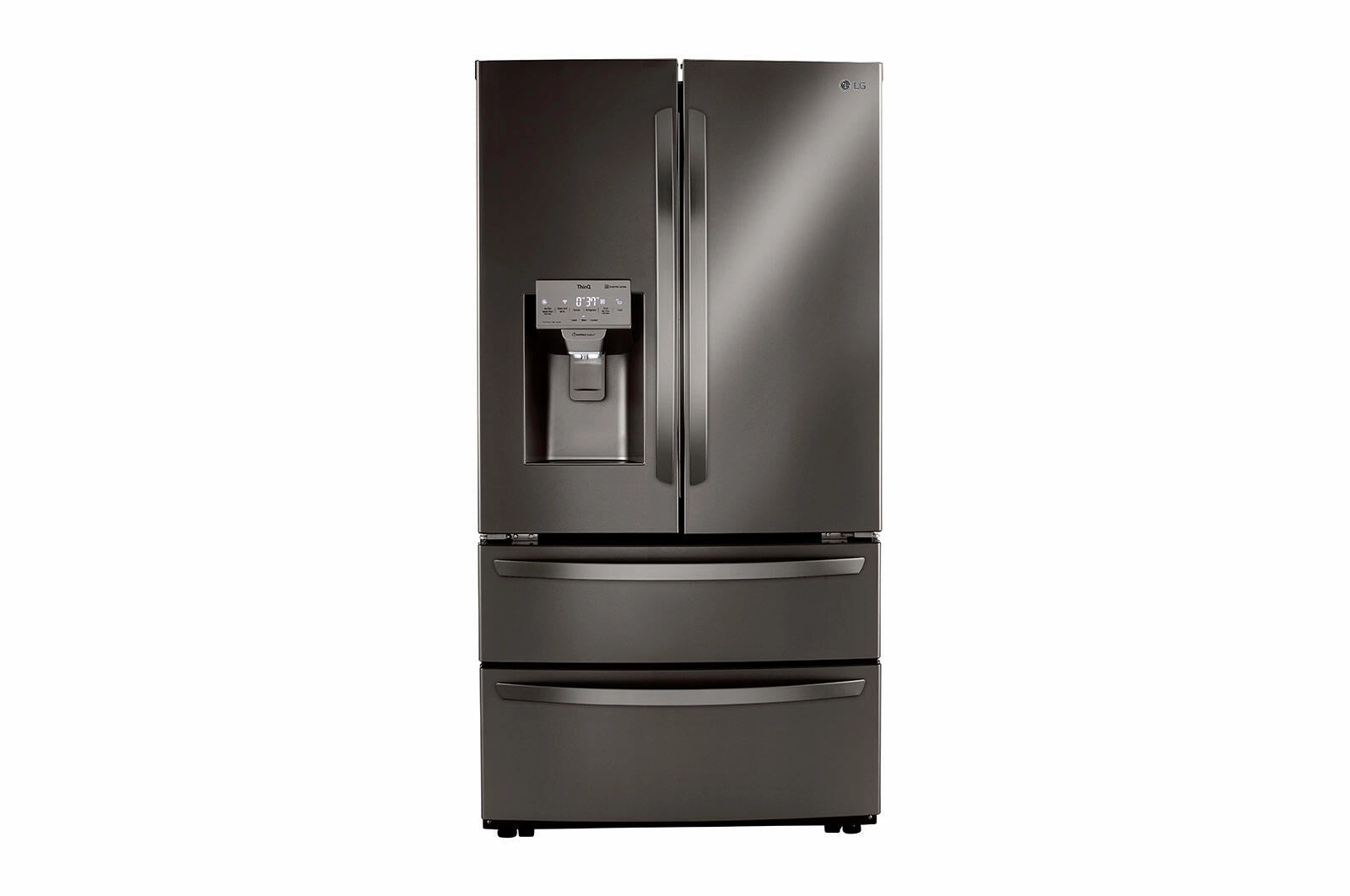 Lg LMXC22626D 22 Cu Ft. Smart Counter Depth Double Freezer Refrigerator Freestanding Refrigerators freestanding fridge freezer combo