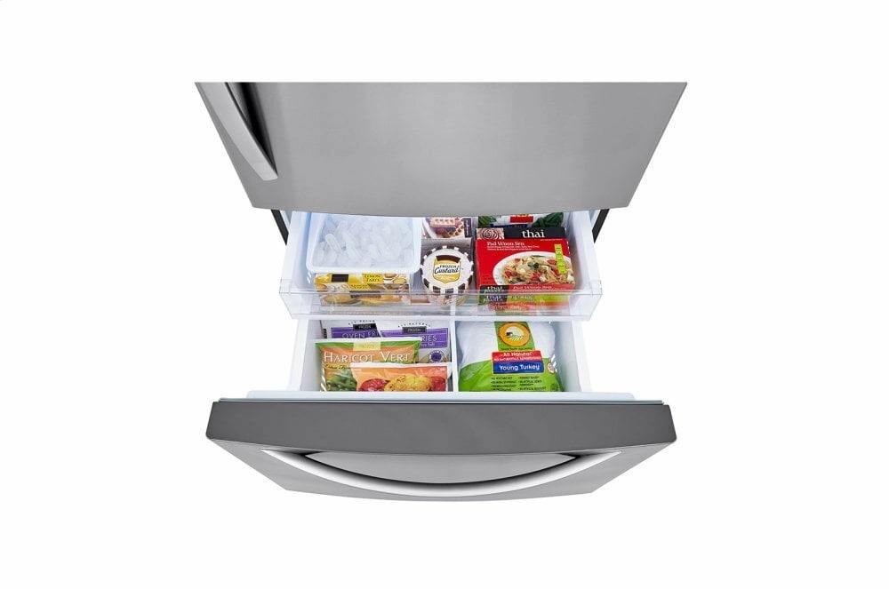 Lg LRDCS2603S 26 Cu. Ft. Bottom Freezer Refrigerator