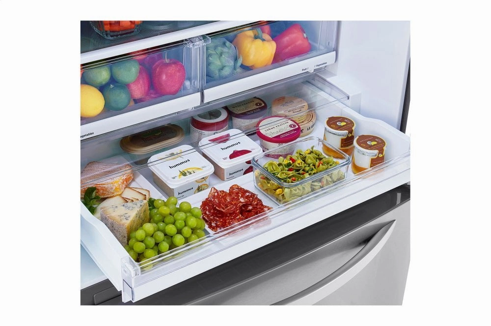 Lg LRDCS2603S 26 Cu. Ft. Bottom Freezer Refrigerator